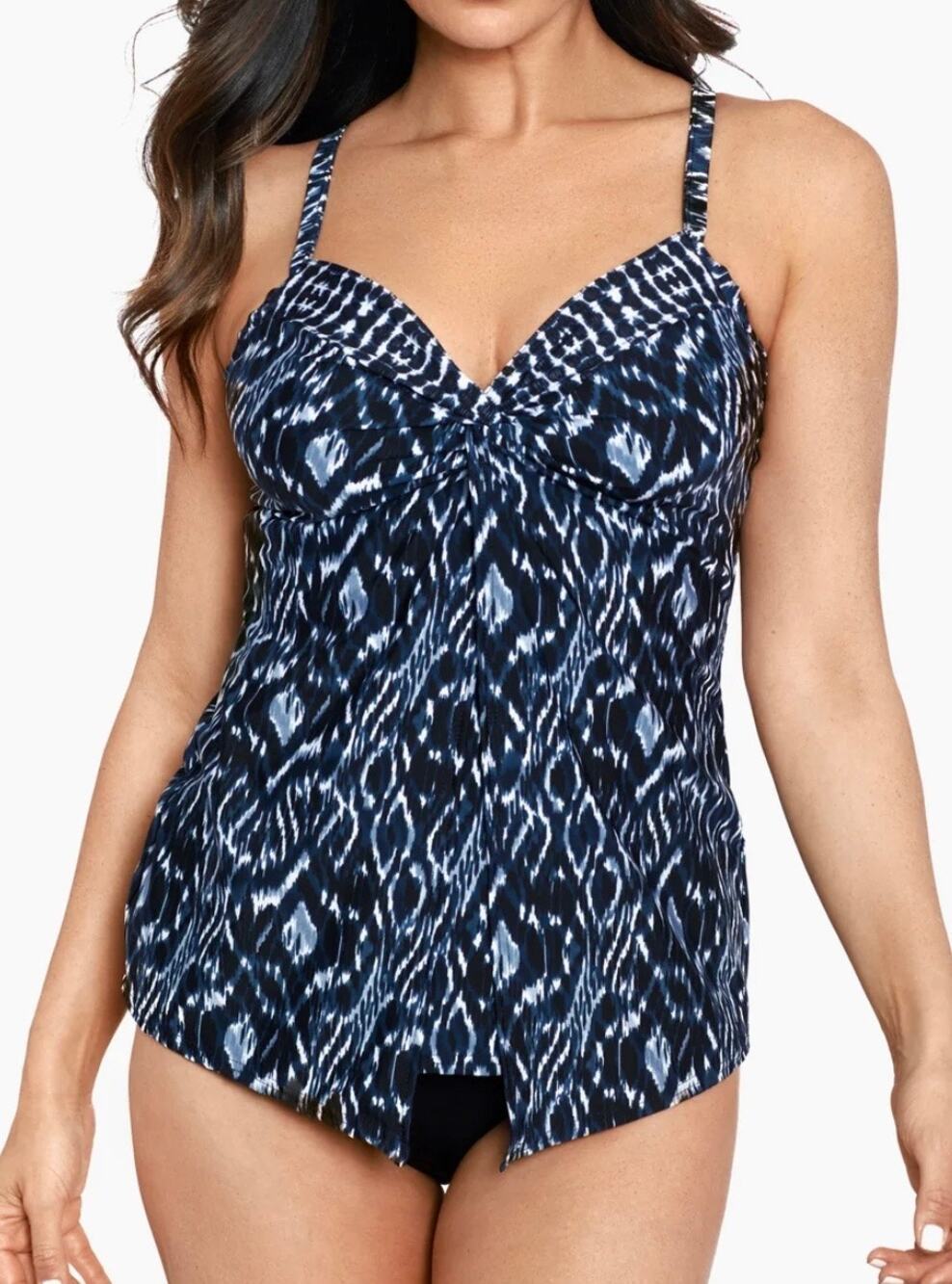 Miraclesuit Palatium Love Knot Tankini 8 NWT